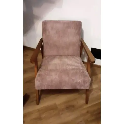 fotel retro ALI w tkaninie SZTRUKSOWEJ