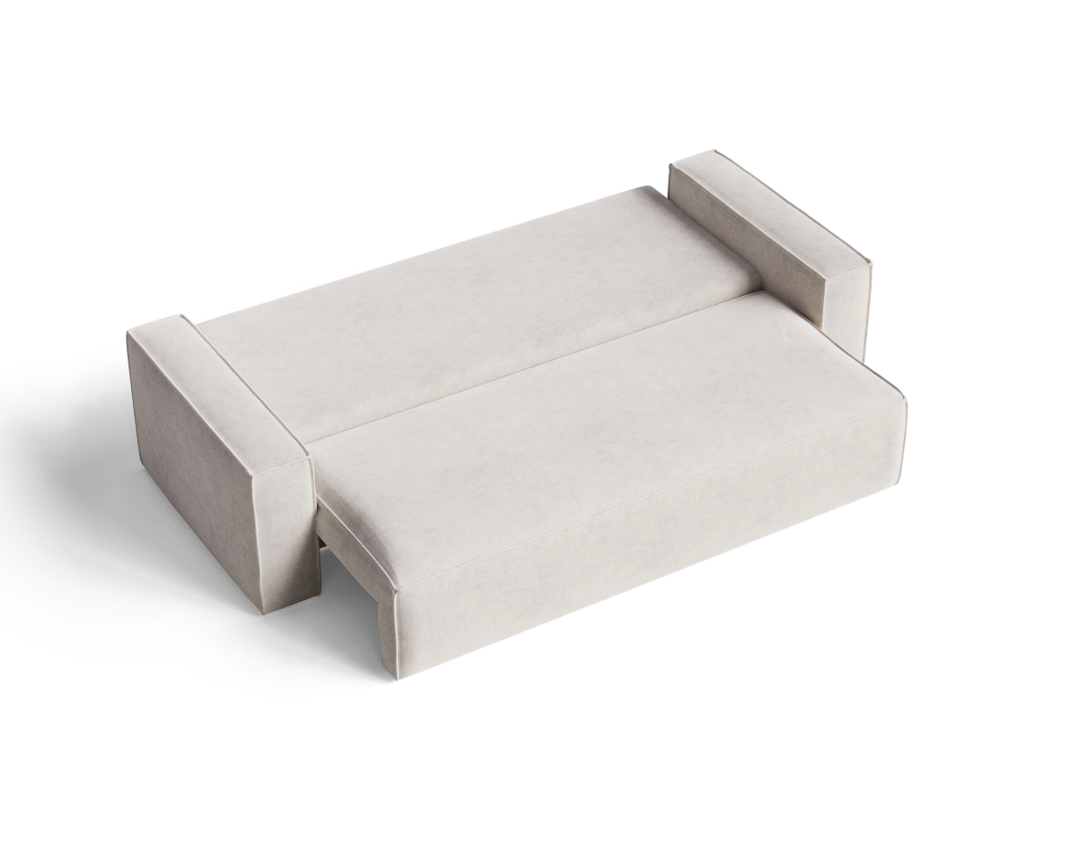 Sofa rozkładana LORIS 230 cm z funkcją spania i pojemnikiem