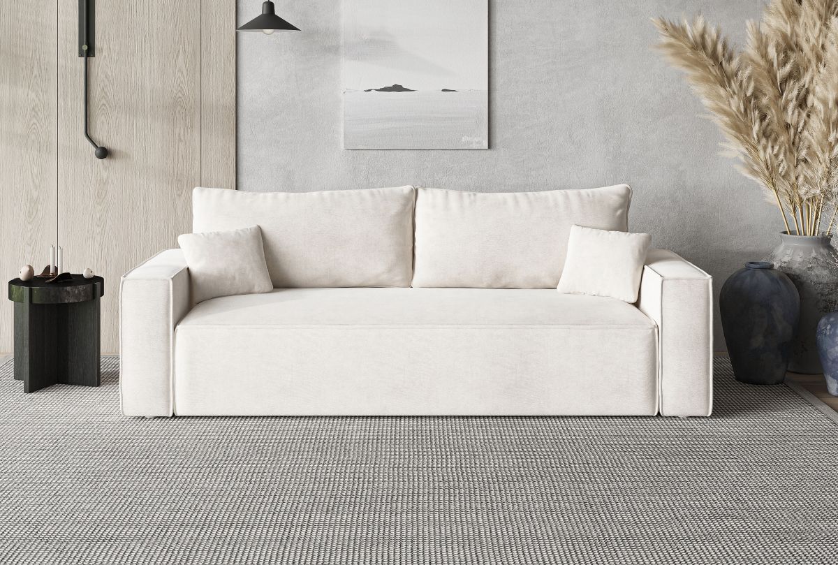 Sofa rozkładana LORIS 230 cm z funkcją spania i pojemnikiem