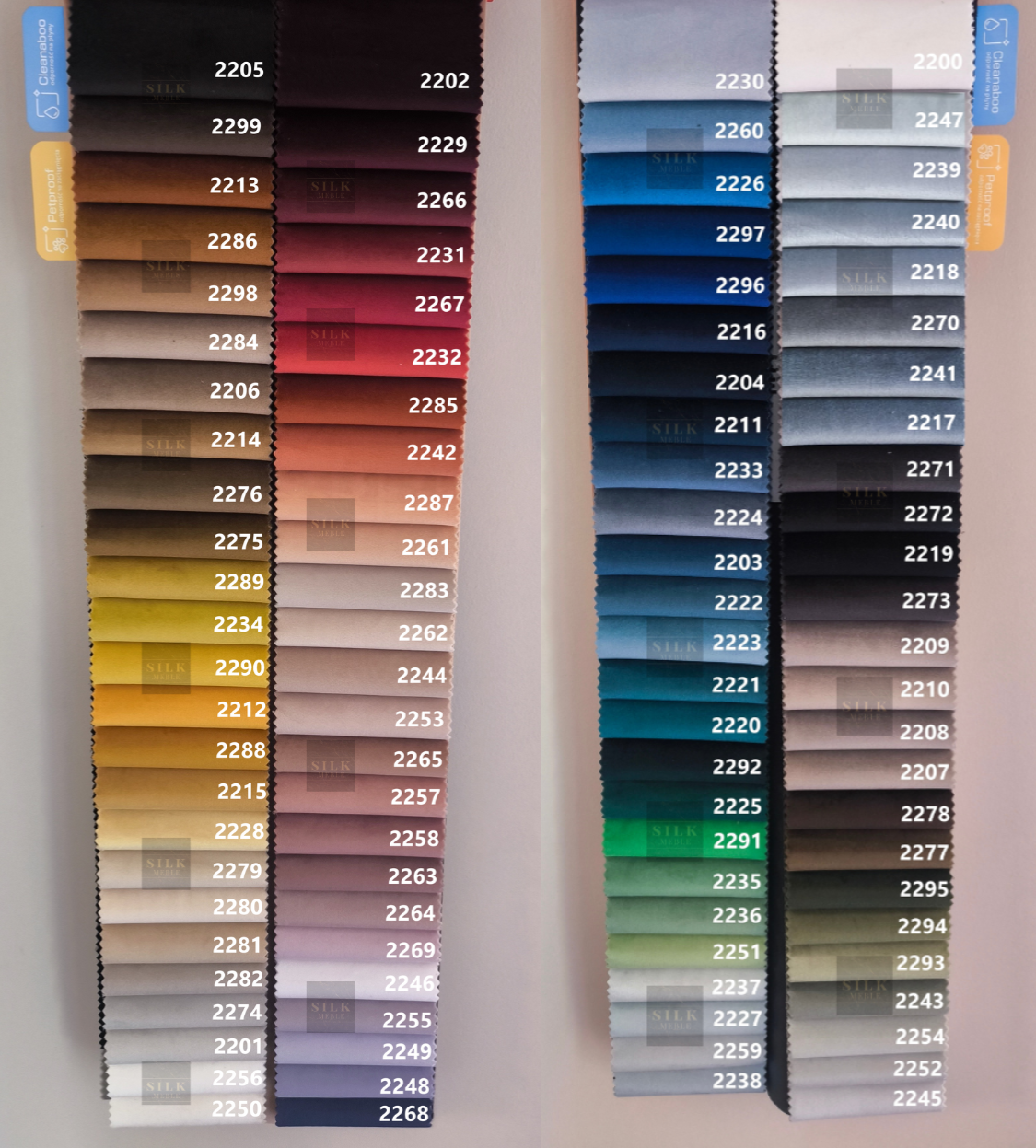 Wzornik tkaniny Magic Velvet – Silk Meble