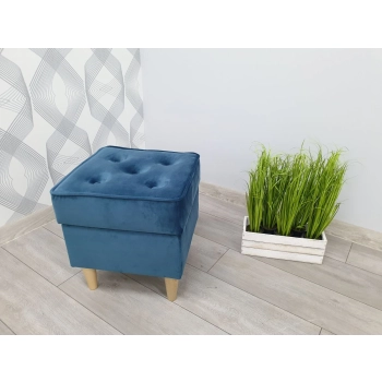 Podnóżek tapicerowany MARI 40x40 z pojemnikiem wzór 5 pików Podnóżek tapicerowany MARI 40x40 z pojemnikiem wzór 5 pików