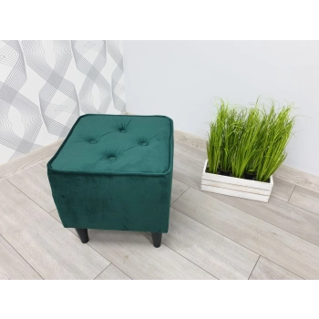 Podnóżek tapicerowany MARI 40x40 bez pojemnika wzór 4 piki Podnóżek tapicerowany MARI 40x40 bez pojemnika wzór 4 piki