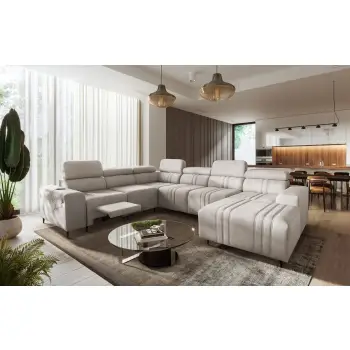 Narożnik tapicerowany PORTO VIII MIX 269x340x183 z podnóżkiem