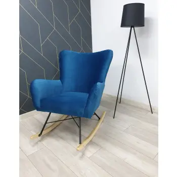 Fotel bujany CARLO w stylu skandynawskim gładki
