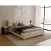 Łóżko tapicerowane VELIA 180x200 w tkaninie typu boucle 