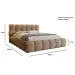 Łóżko tapicerowane VINICE 160x200 w tkaninie typu boucle 
