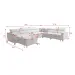 Narożnik tapicerowany SILVIO VII 183x351x274