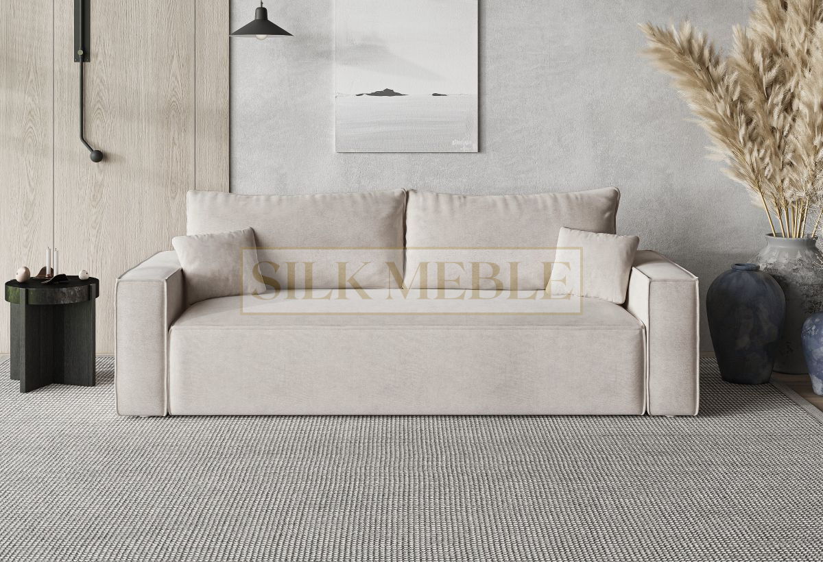 Sofa rozkładana LORIS 230 cm z funkcją spania i pojemnikiem