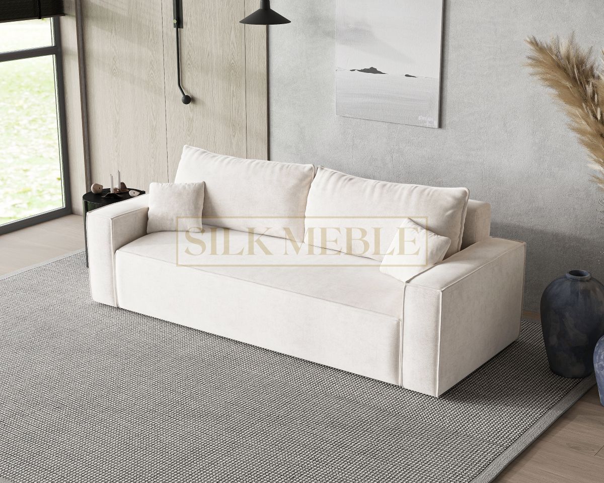 Sofa rozkładana LORIS 230 cm z funkcją spania i pojemnikiem